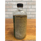 Vintage Bakers Veterinary & Poultry Remedy Medicine Keokuk Iowa Glass Bottle