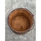 Antique Primitive 19th c. Wooden Firkin Sugar Bucket Farmhouse AAFA Orig. Paint