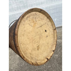 Antique Primitive 19th c. Wooden Firkin Sugar Bucket Farmhouse AAFA Orig. Paint