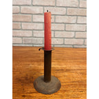 Antique Primitive Hog Scraper Styled Push-Up Candle Stick Mid to Late 1800s