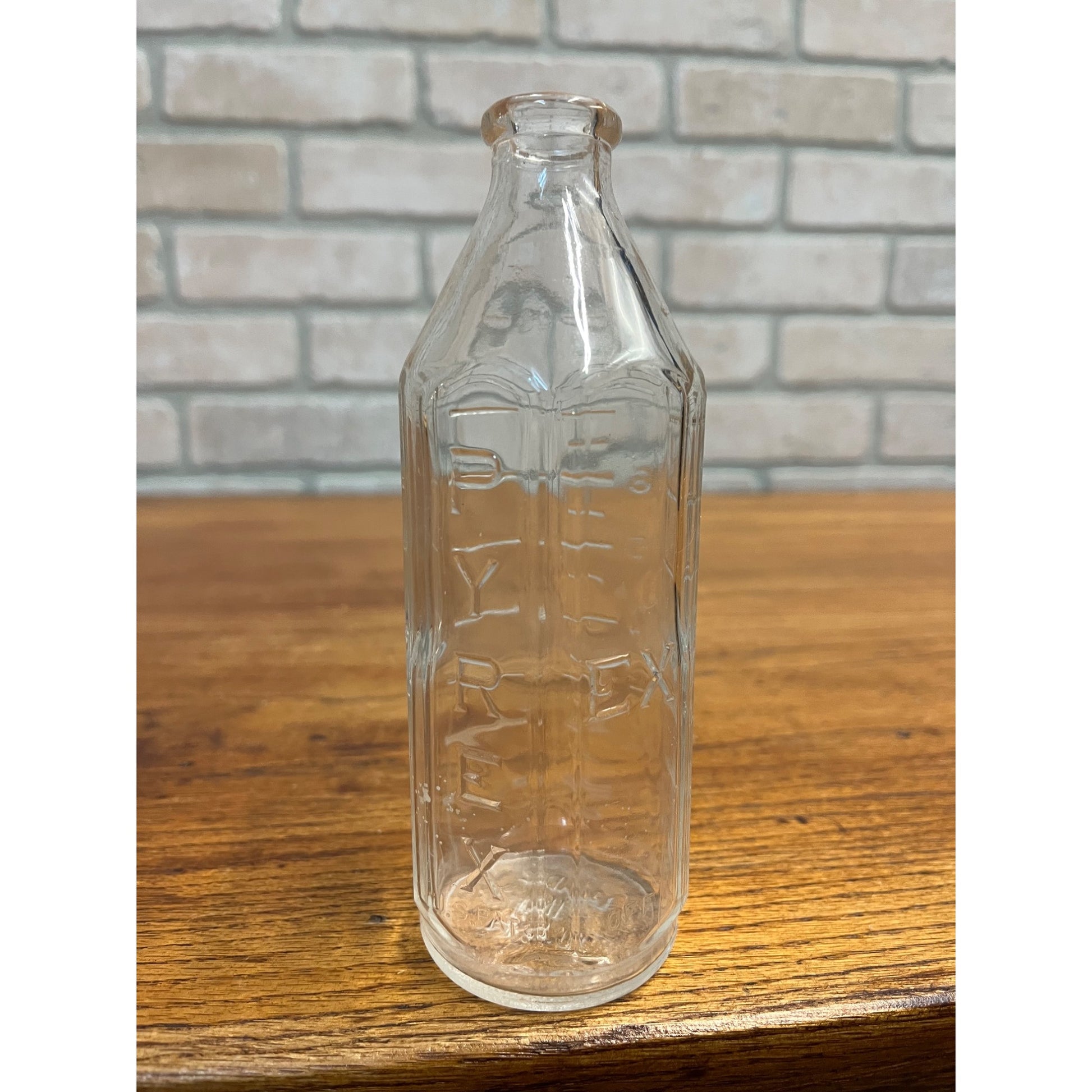 Antique 1920s Pyrex Nursing Glass Baby Bottle 8oz Size