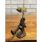 Antique Vintage Drunken Man Hobo Cast Iron Bottle Opener Street Sign John Wright