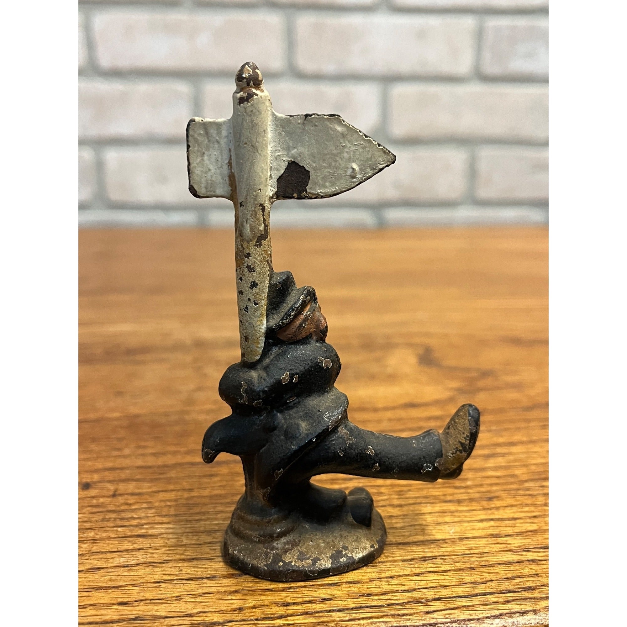 Antique Vintage Drunken Man Hobo Cast Iron Bottle Opener Street Sign John Wright