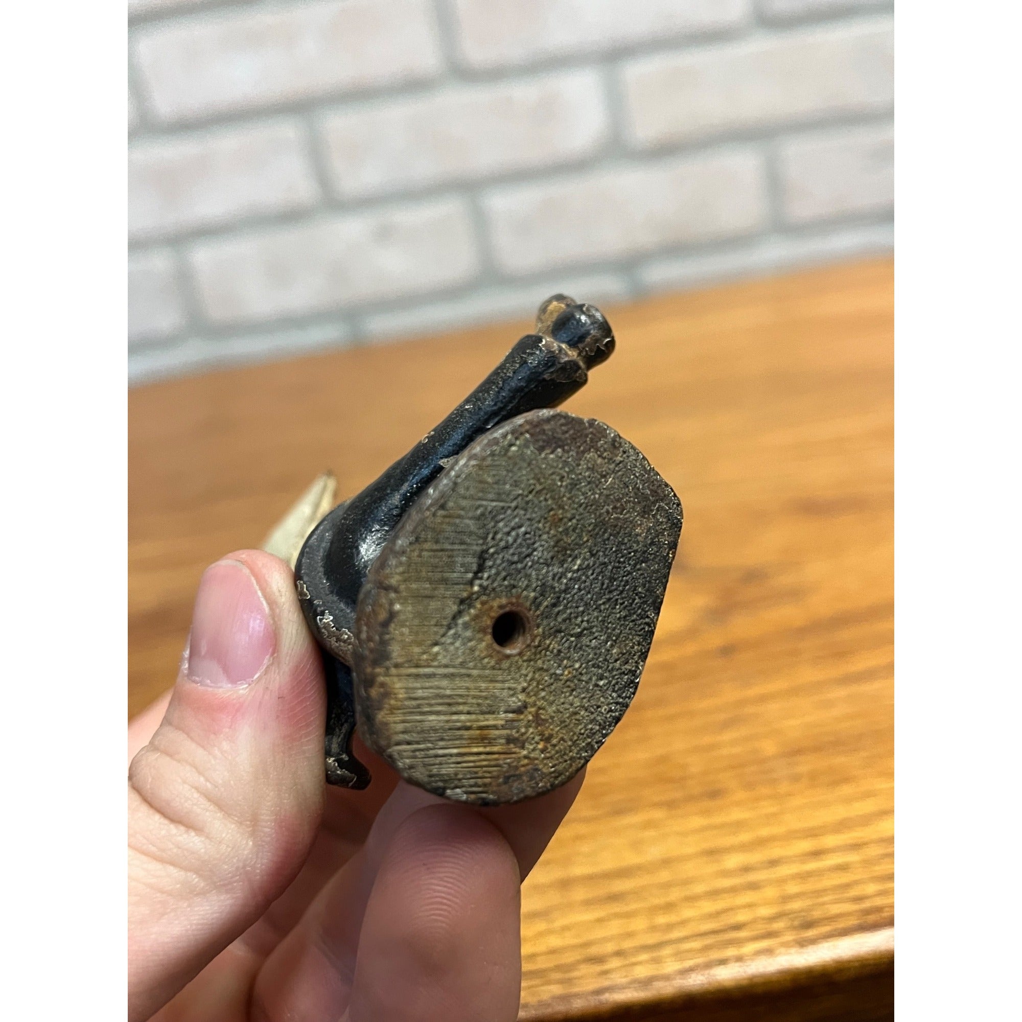 Antique Vintage Drunken Man Hobo Cast Iron Bottle Opener Street Sign John Wright