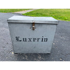 Vintage Luxerin Farms Dairy Milk Man Delivery Porch Insulated Box Fond du Lac WI