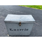 Vintage Luxerin Farms Dairy Milk Man Delivery Porch Insulated Box Fond du Lac WI