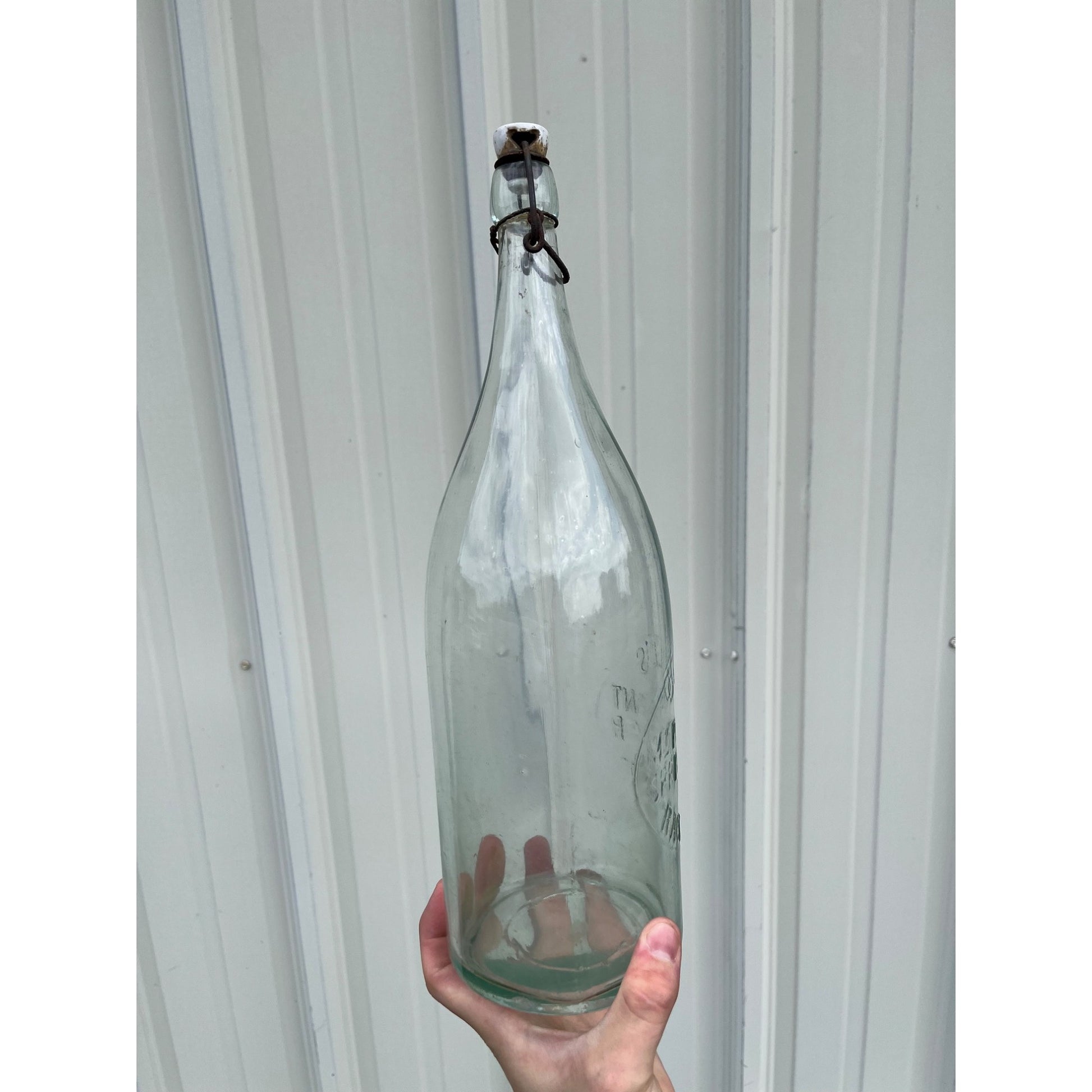 Very Rare Racine WI Olle’s Mt. Pleasant Spring Water Half Gallon Bottle Blob Top