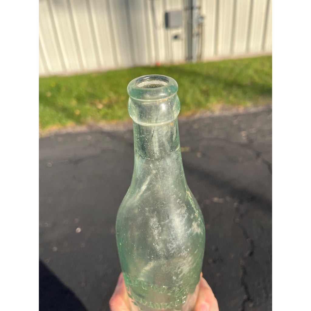 Vintage Pre-Prohibition Independent Brewery Milwaukee Wis Aqua Blue Beer Bottle