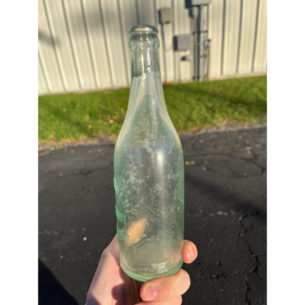 Vintage Pre-Prohibition Independent Brewery Milwaukee Wis Aqua Blue Beer Bottle