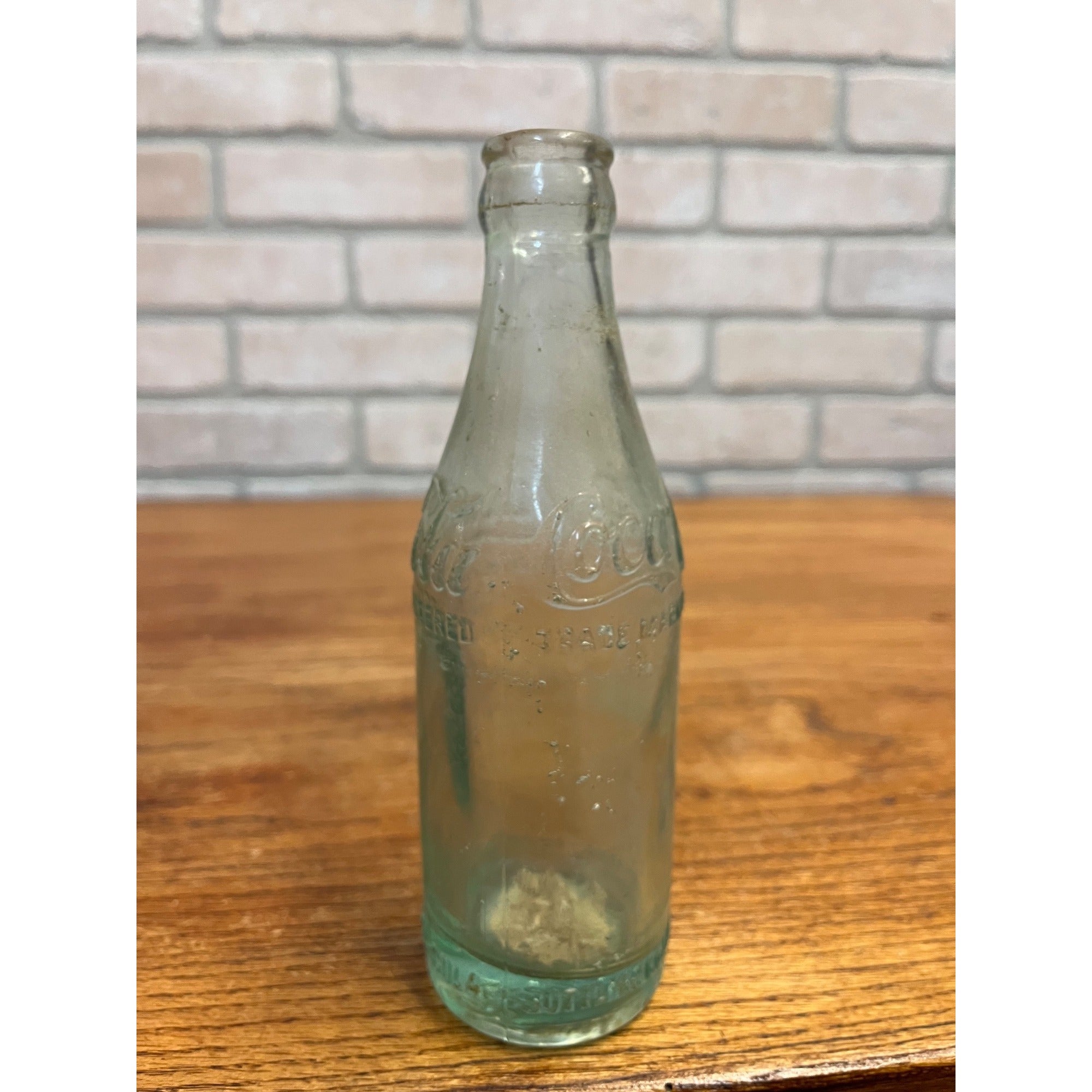 Vintage Original Meridian Miss Coca Cola Bottle Straight Side Shoulder Script MS