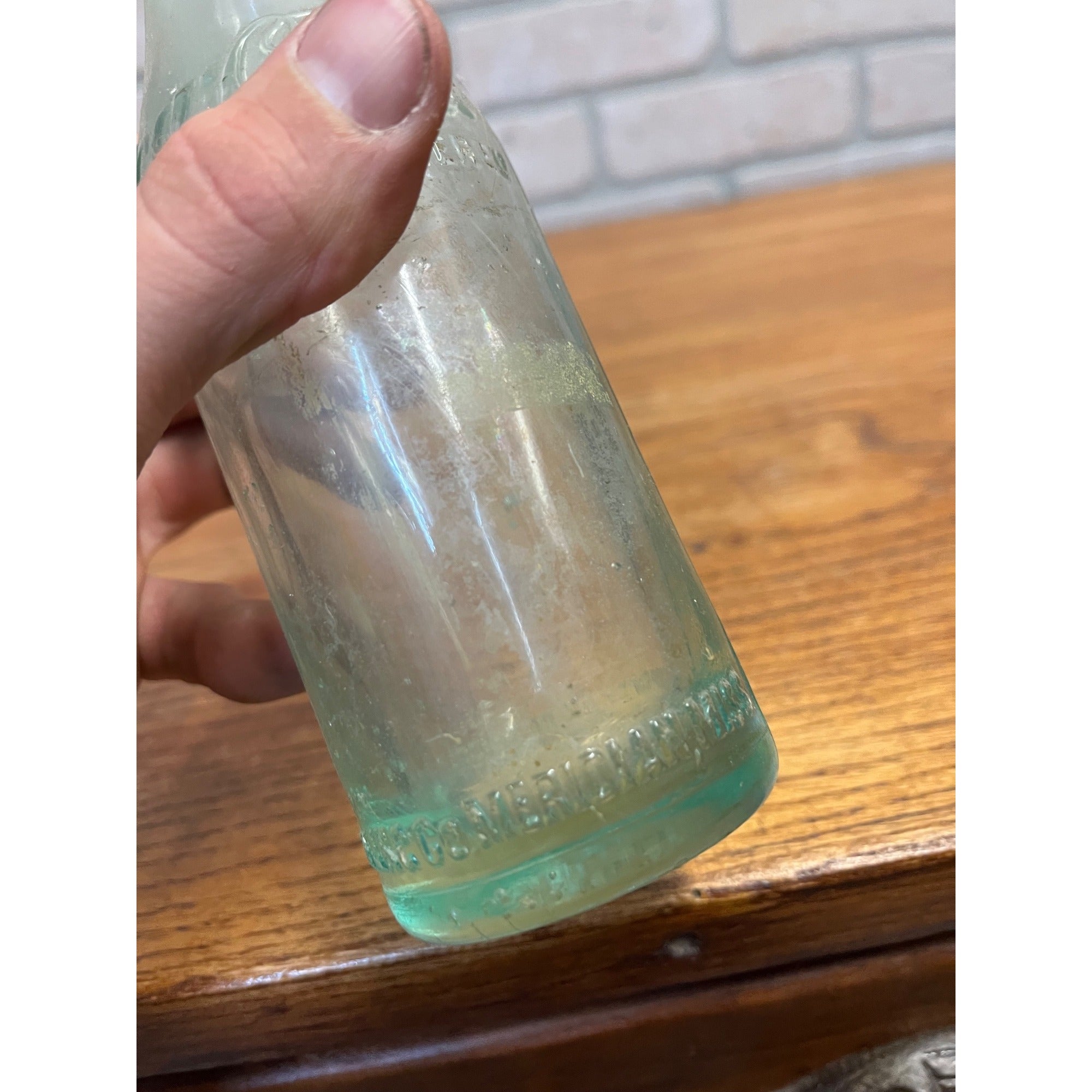 Vintage Original Meridian Miss Coca Cola Bottle Straight Side Shoulder Script MS