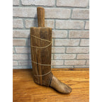 Antique Primitive Wooden Boot Stretcher Mold Cobblers 4pc Unique Unusual