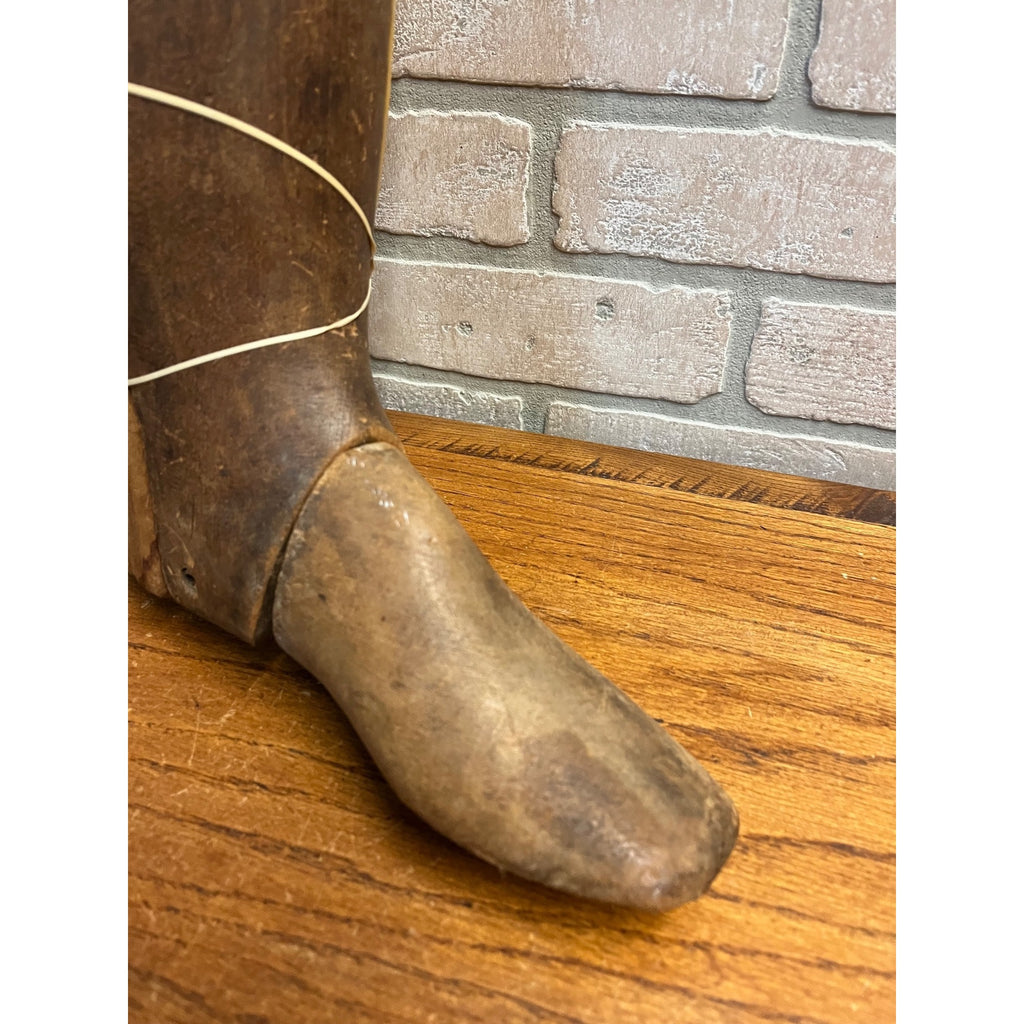 Antique Primitive Wooden Boot Stretcher Mold Cobblers 4pc Unique Unusual