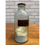 Antique CM. TRACCA. PV Apothecary Pharmacy Medicine Glass Bottle w/ Label