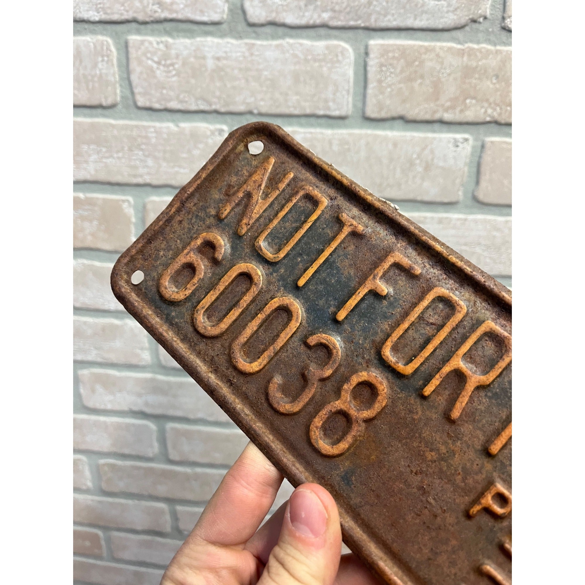 1939 Wisconsin Public Service Commission Not for Hire License Plate PSC