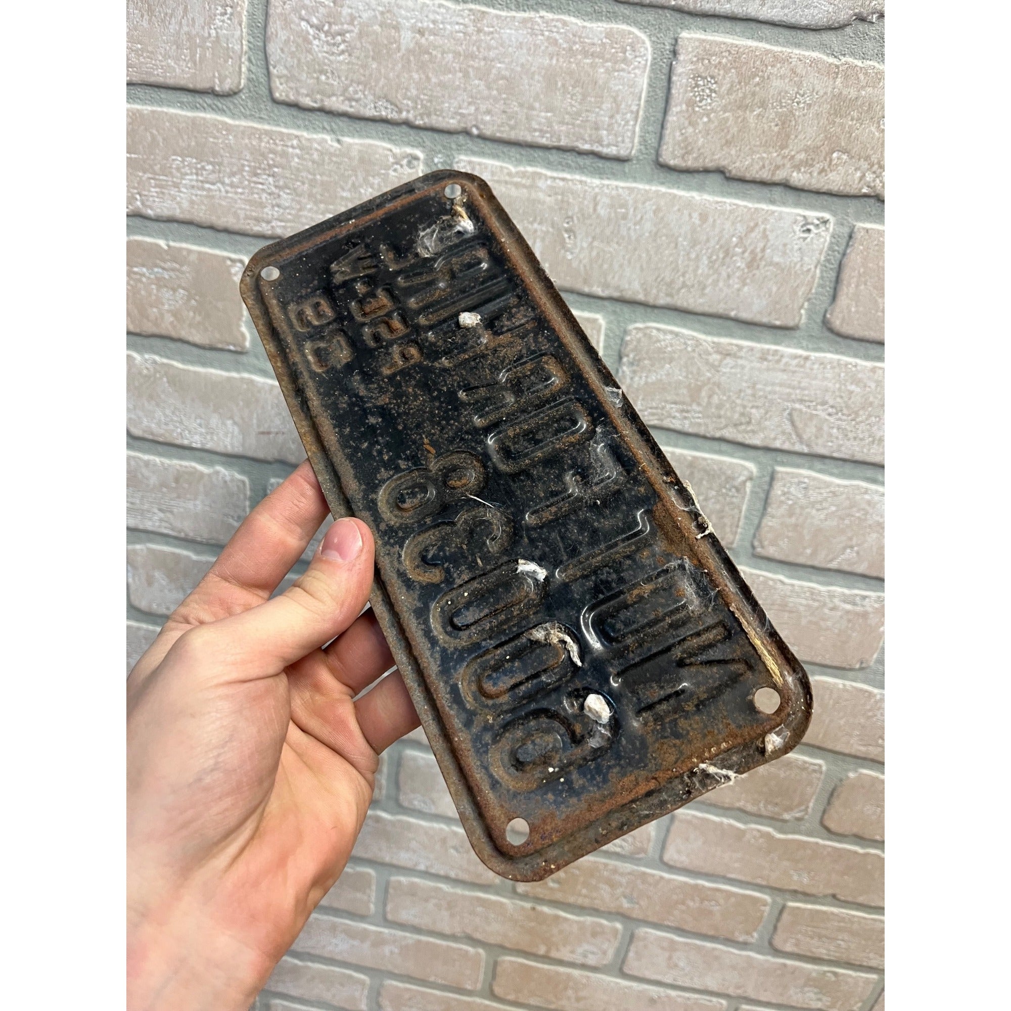 1939 Wisconsin Public Service Commission Not for Hire License Plate PSC