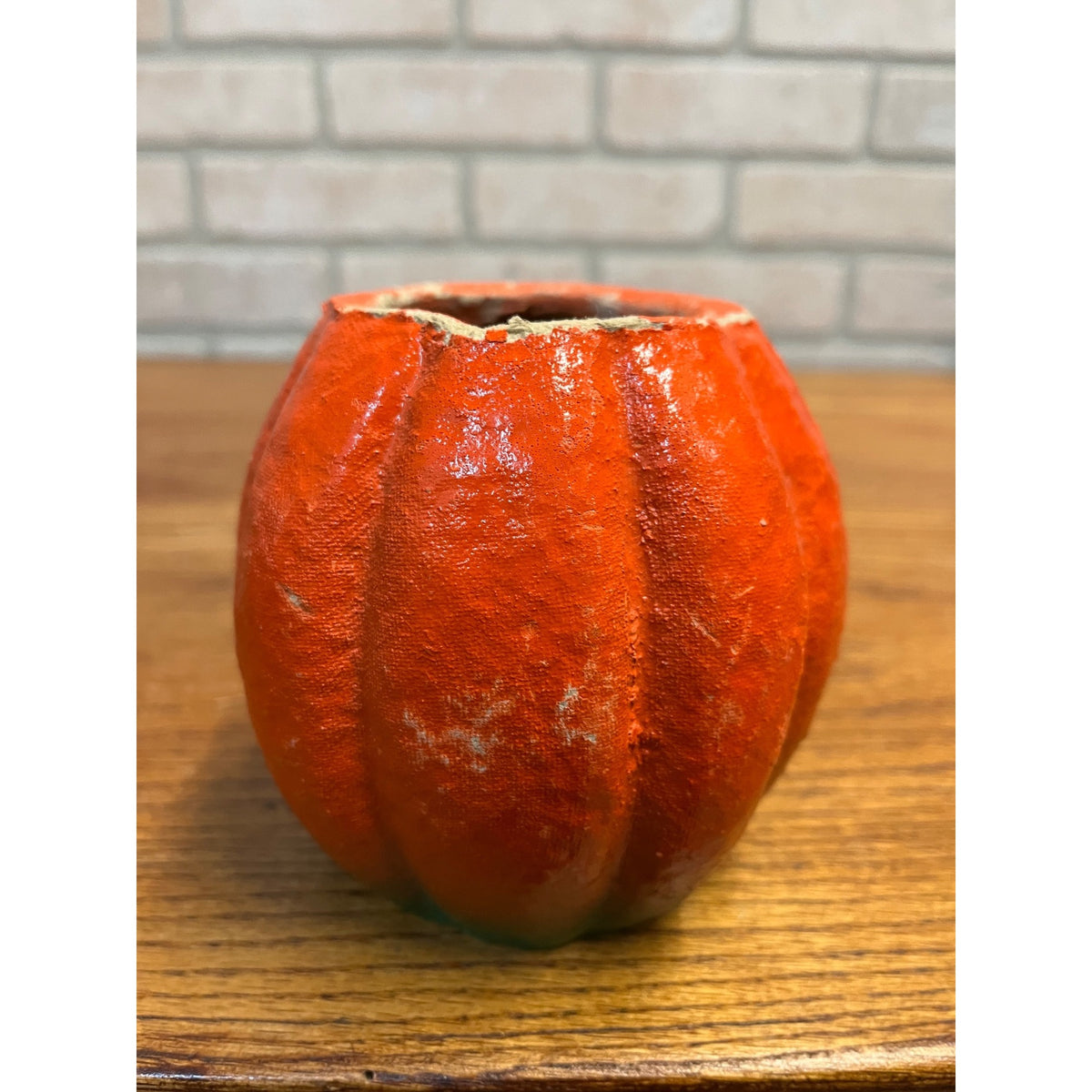 Vintage Halloween Jack o' Lantern Pulp Paper Mache JOL Choir Boy 4"