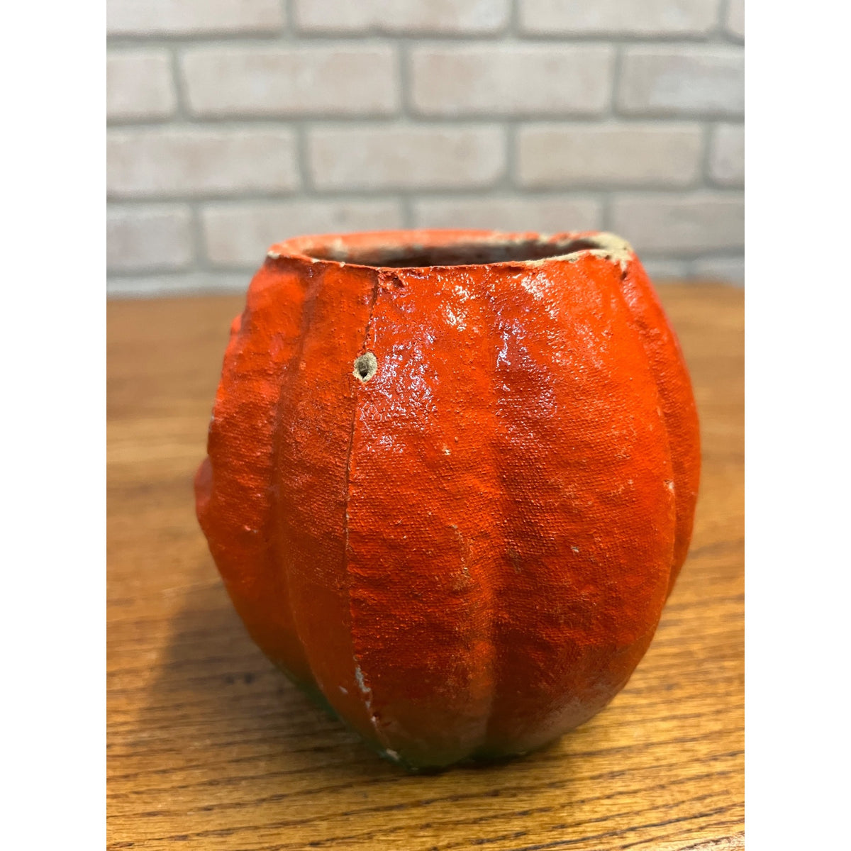 Vintage Halloween Jack o' Lantern Pulp Paper Mache JOL Choir Boy 4"