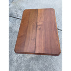Victorian Eastlake Antique Walnut Pedestal Lamp Table or Plant Stand - Porcelain Casters