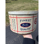 Vintage Campfire Marshmallow Advertising Tin Milwaukee Wis Can Kitchen 5lb