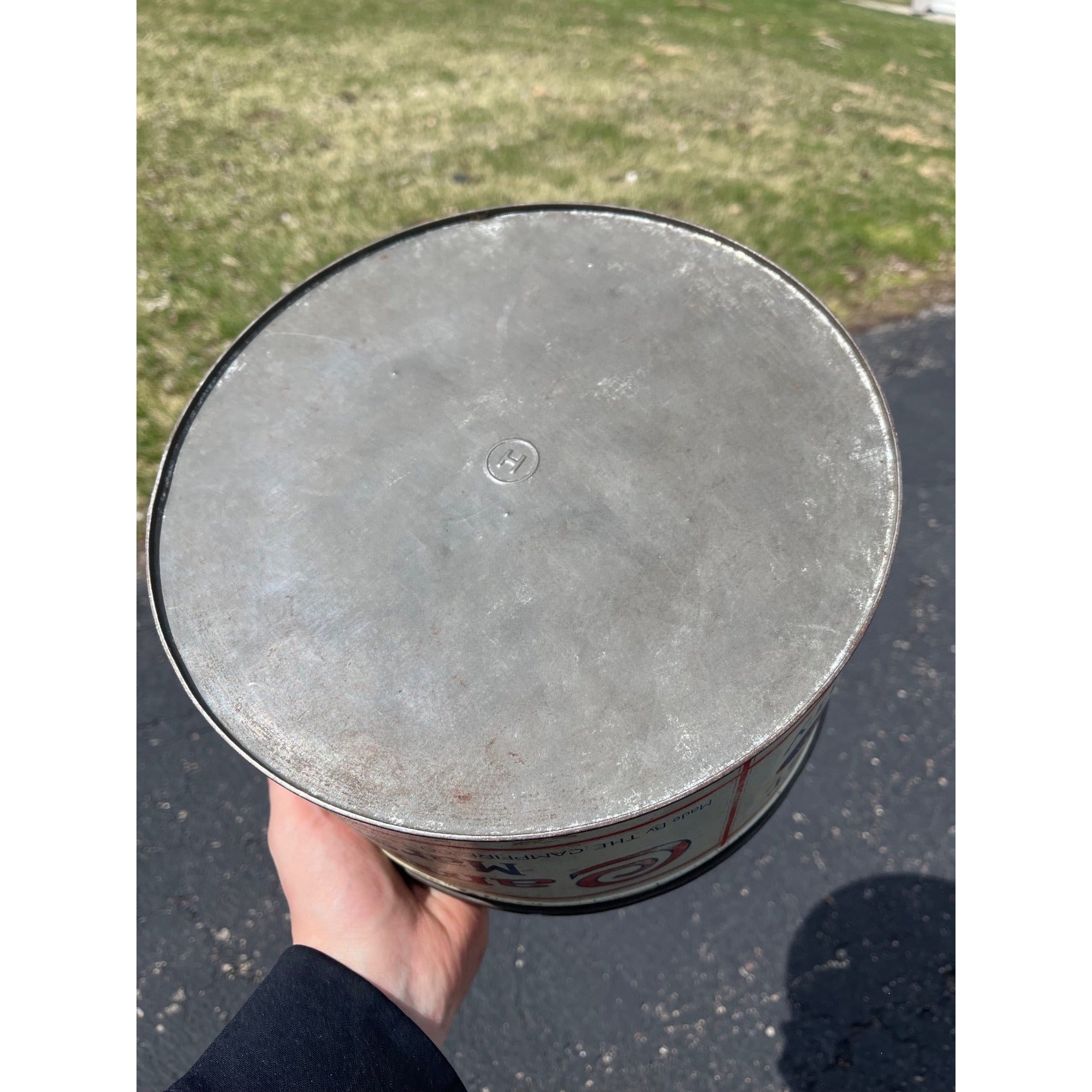 Vintage Campfire Marshmallow Advertising Tin Milwaukee Wis Can Kitchen 5lb