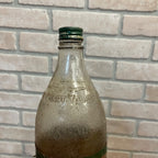 Antique Glass Motor Oil Bottle Jar Quaker State Oil City PA Paper Label Quart