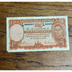 1942 Australia 10 Shillings King George VI Paper Currency