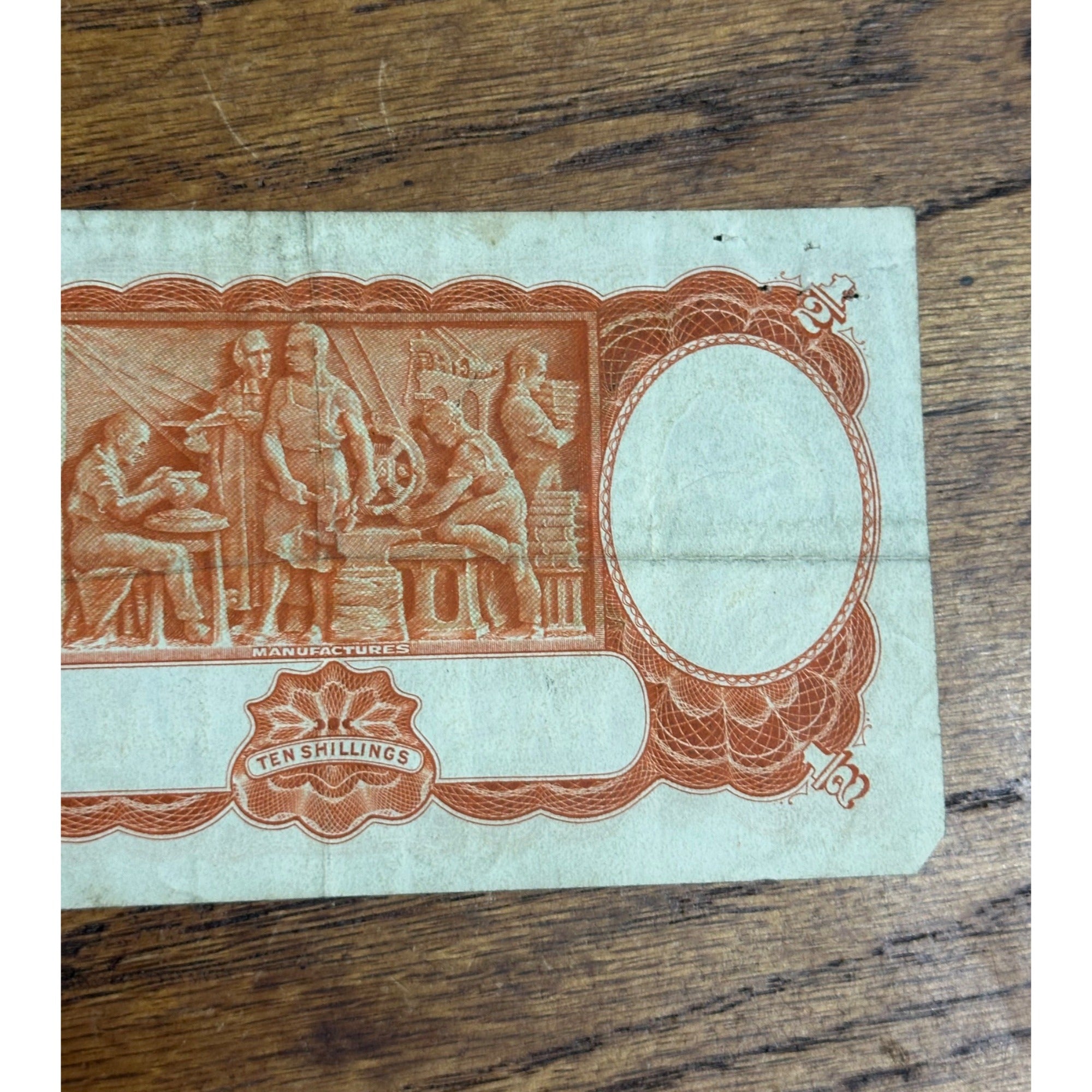 1942 Australia 10 Shillings King George VI Paper Currency