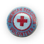 Vintage WWII American Red Cross 1" Stitch Pin Lapel Volunteer