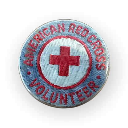 Vintage WWII American Red Cross 1" Stitch Pin Lapel Volunteer