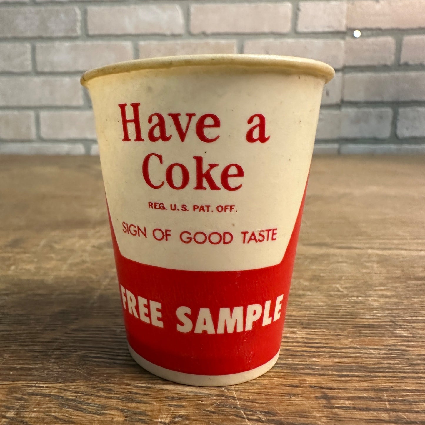 Vintage 4oz Have A Coke Sample Coca Cola Taste Paper Wax Cup Soda