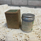 RARE Vintage Ichthalum Soothing Ointment Medicine Jar Burrough Bros w/ Box