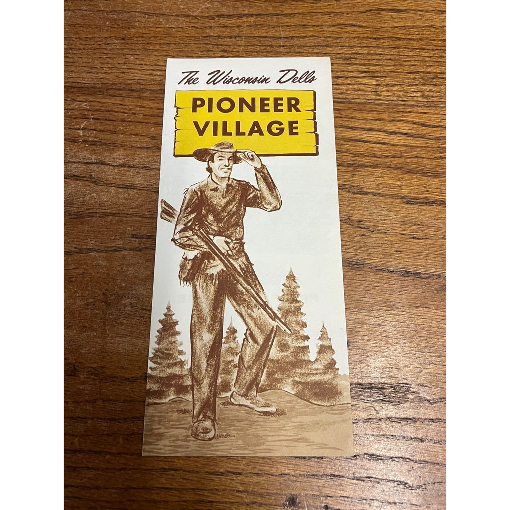 Pioneer Village Museum Vintage Wisconsin Dells Kilbourn Travel Brochure