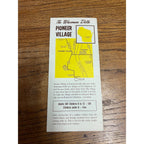 Pioneer Village Museum Vintage Wisconsin Dells Kilbourn Travel Brochure