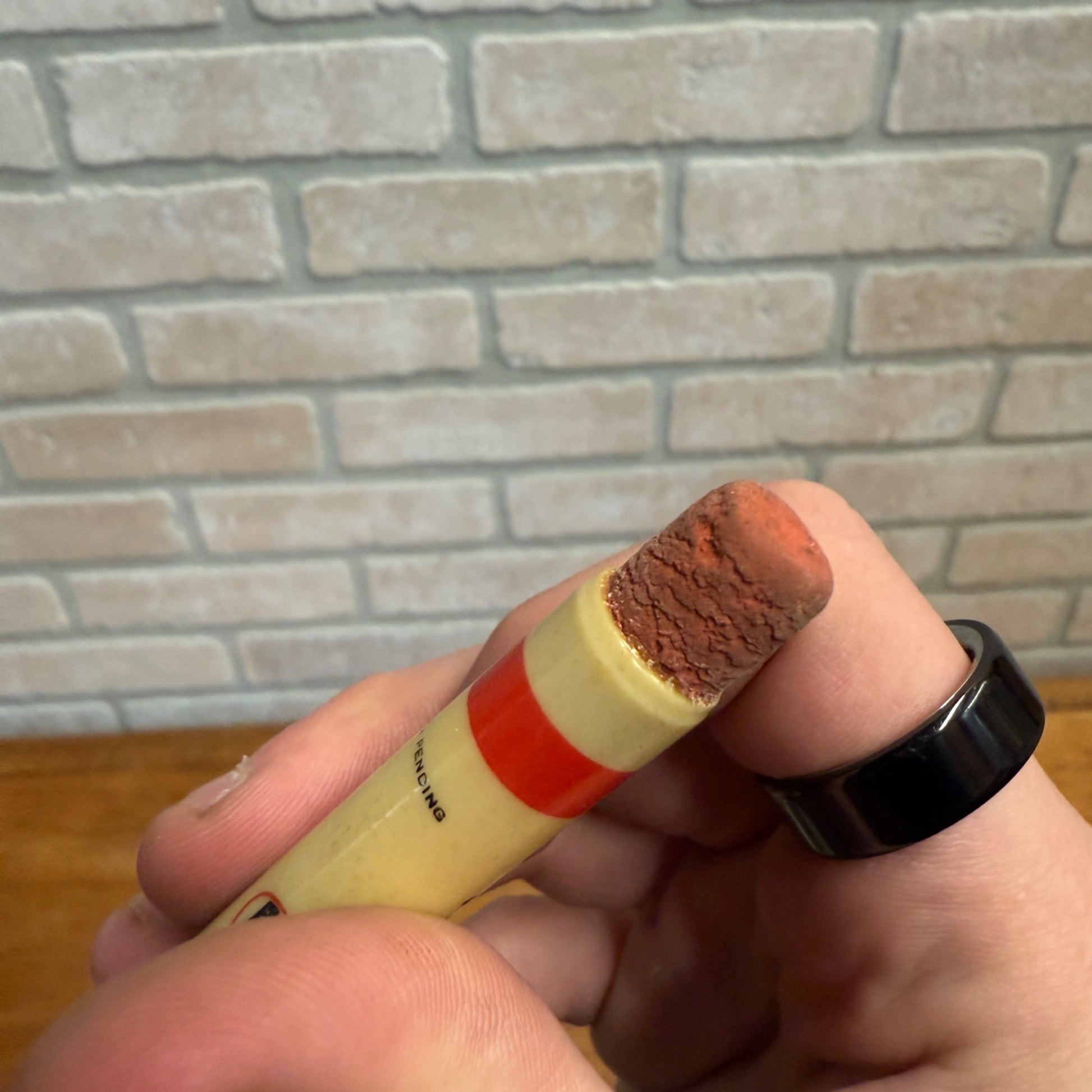 Vintage Deep Rock Gasoline Oil Advertising Bullet Pencil Elkhart Lake WI Weitzel