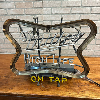 SCARCE Miller High Life Beer Flashing Neon Sign On Tap Milwaukee Motion Sign