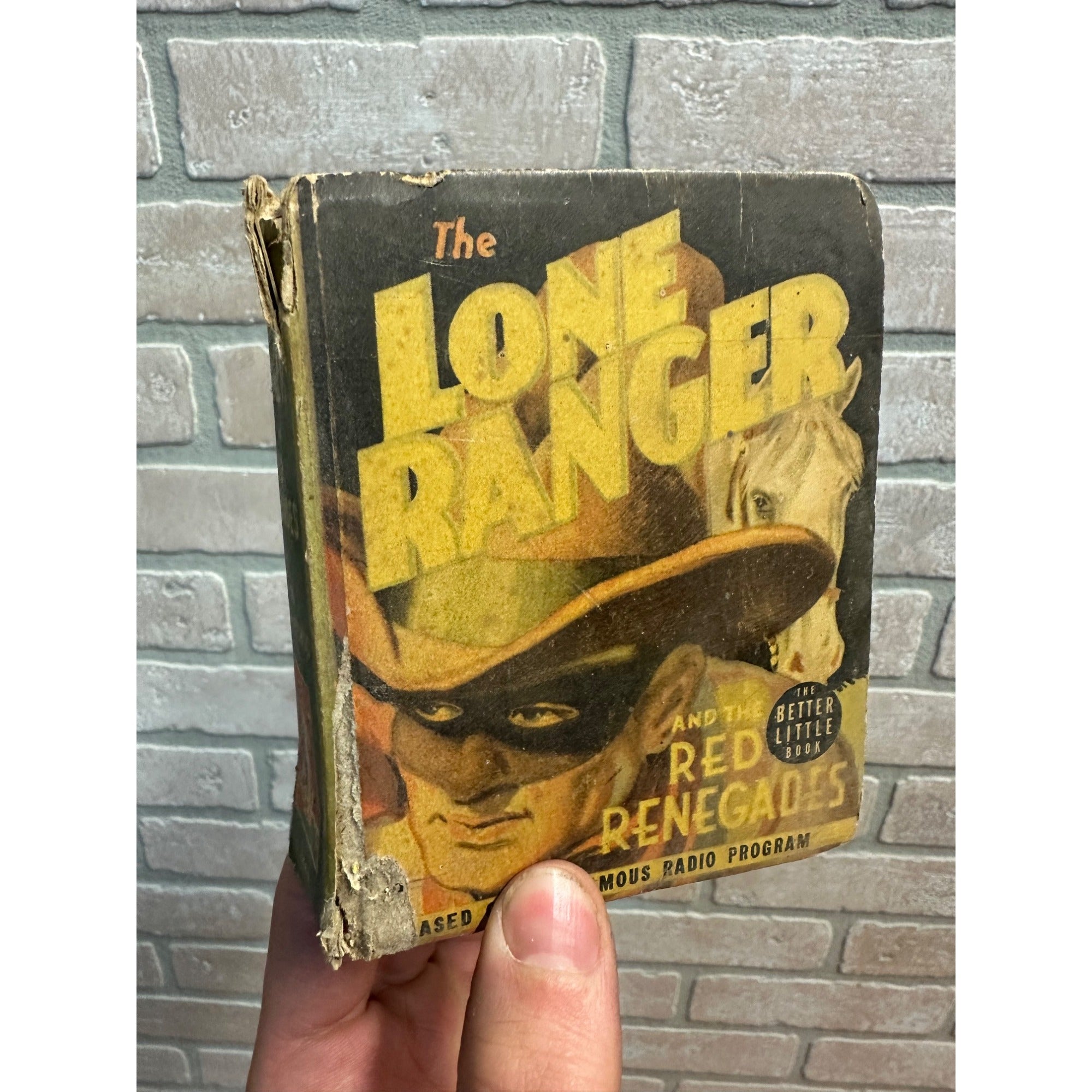 1939 Better Big Little Books Lone Ranger Red Renegades #1489