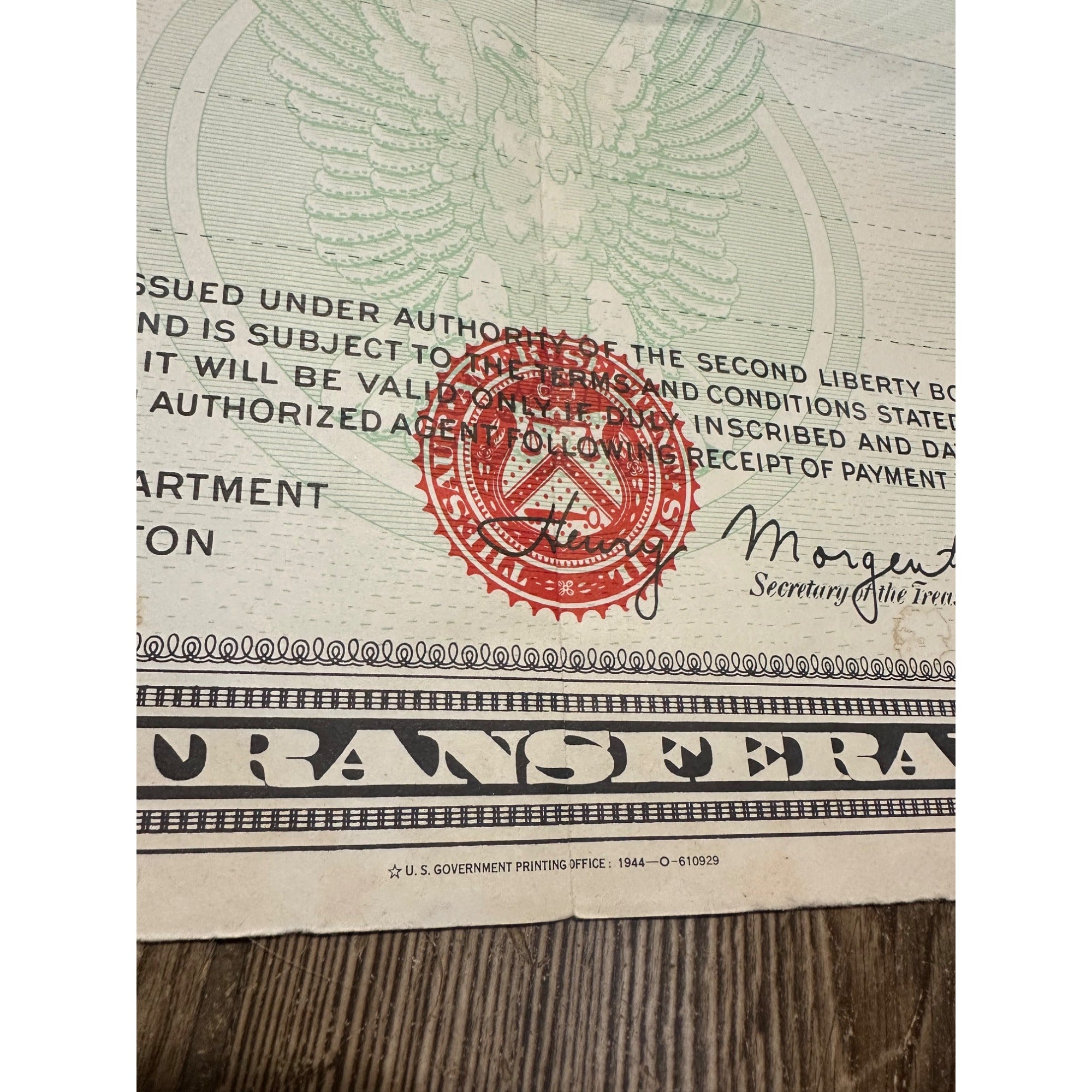 Original World War II Poster Jumbo Grover Cleveland War Bond Series E