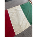 Vintage 1970s Italy 3' x 5' Bulldog Flag 100% Cotton Bunting - Used