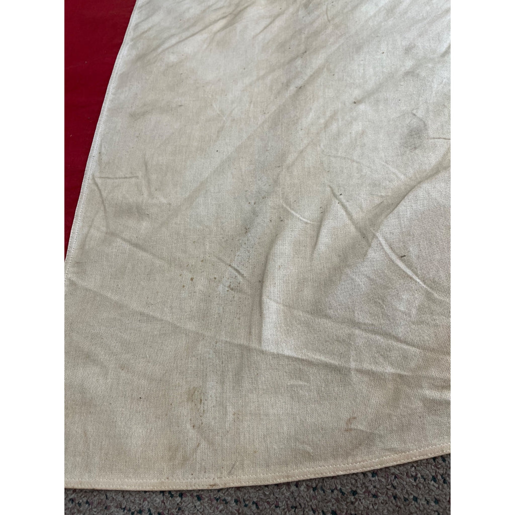 Vintage 1970s Italy 3' x 5' Bulldog Flag 100% Cotton Bunting - Used