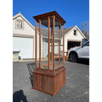 Antique Oak Glass Display Case Mercantile General Store