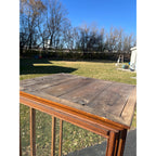 Antique Oak Glass Display Case Mercantile General Store