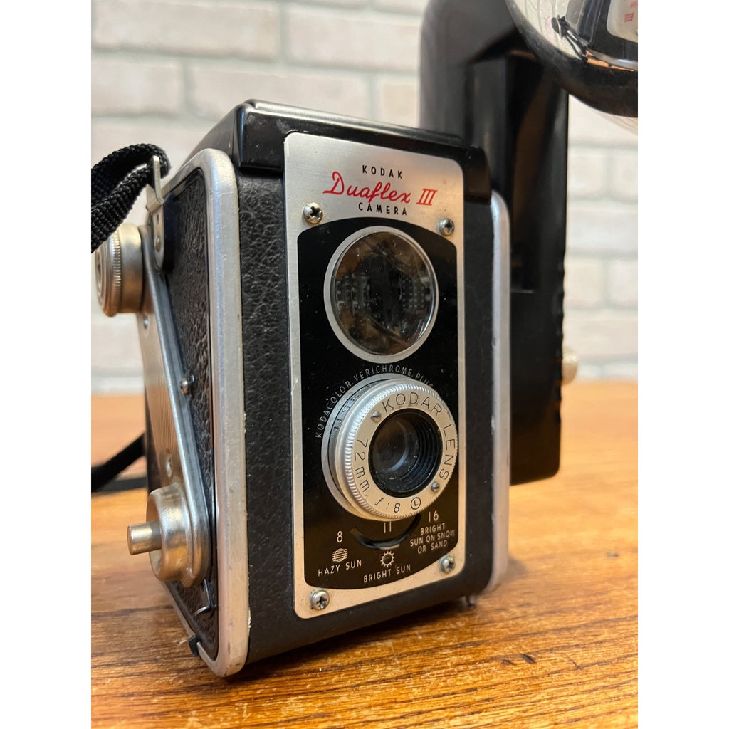 Vintage Duaflex III Eastman Kodak Co. Film Camera With Detachable Flash Circa 1955 Untested