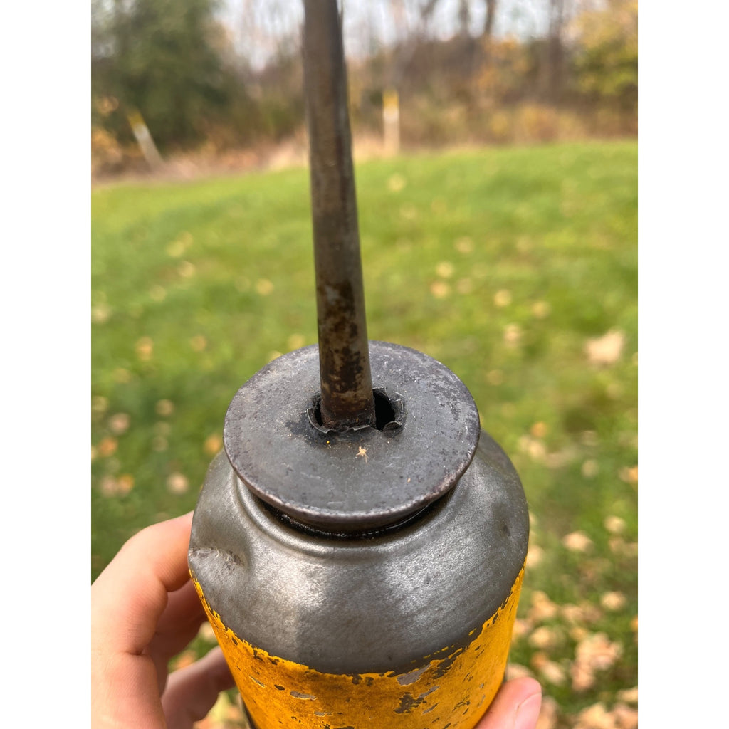 Antique HH Co Advertising Oil Can Oiler Farm Implement Hunt & Helm Harvard IL