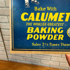 1930s Calumet Baking Powder Butter Eggs Kitchen Decor Sign
