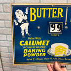 1930s Calumet Baking Powder Butter Eggs Kitchen Decor Sign