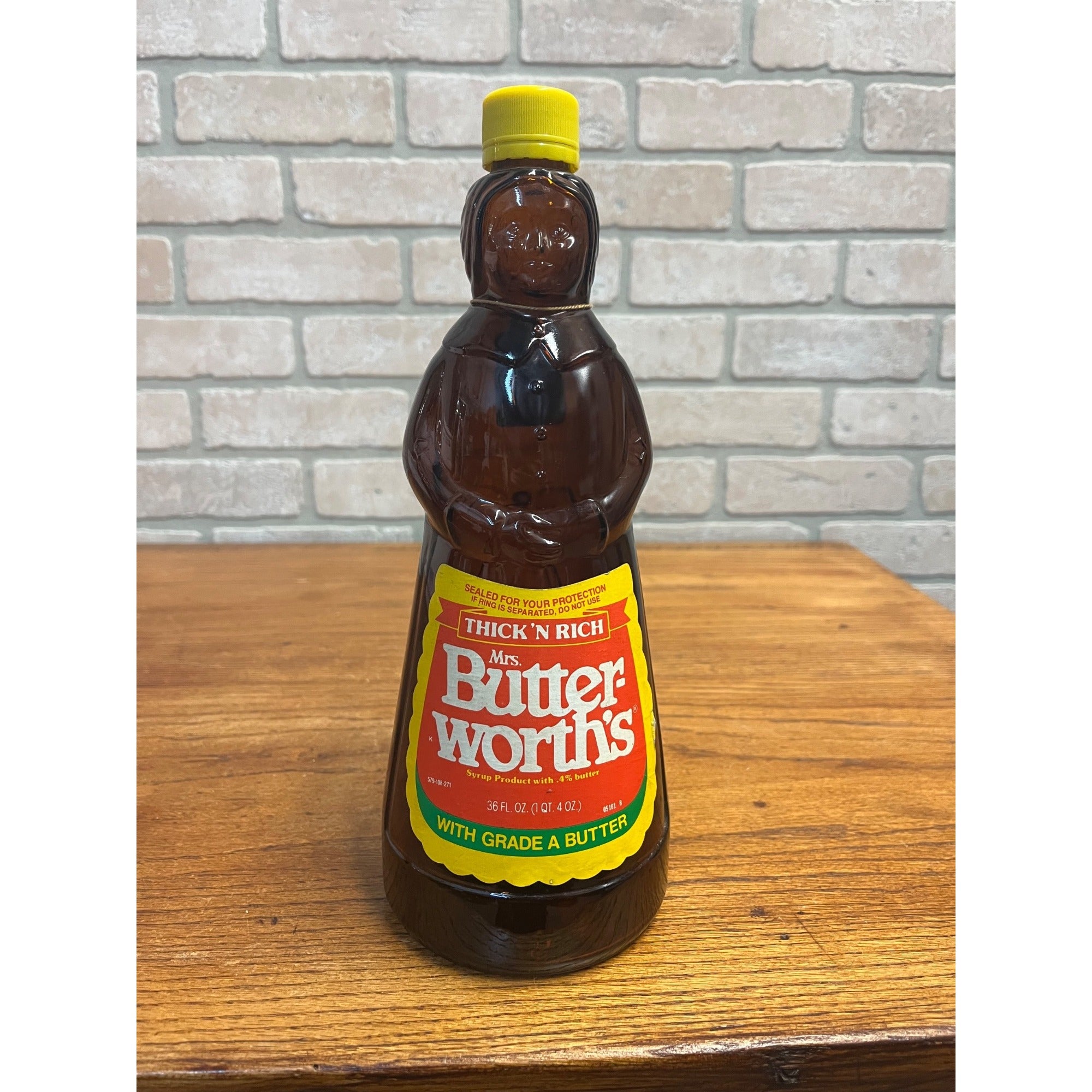 Mrs Butterworth Syrup Bottle Mid Century Kitchen Decor  36oz