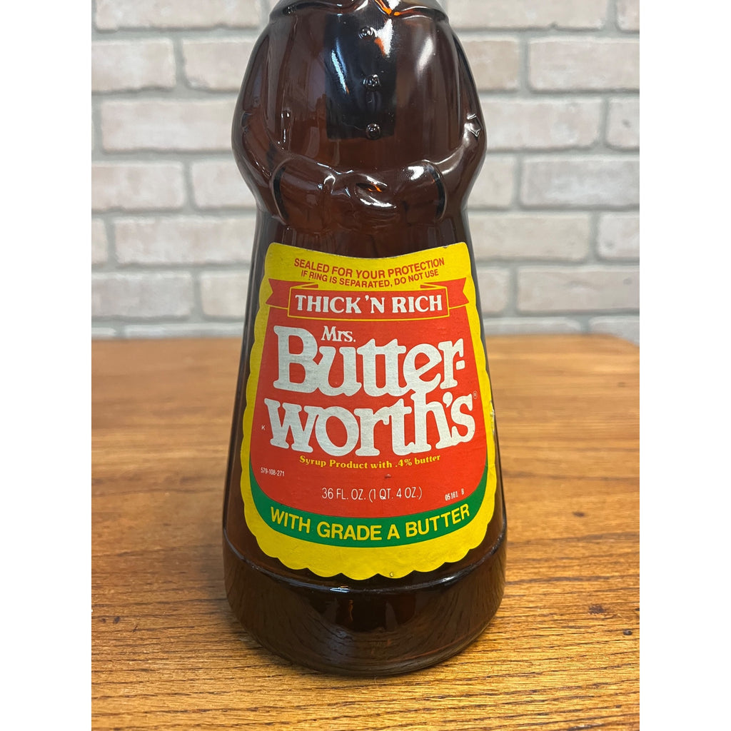 Mrs Butterworth Syrup Bottle Mid Century Kitchen Decor  36oz