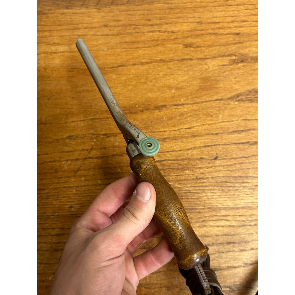 Vintage Subpedo Marcel Waver Le Bijou Curling Iron + Electric Wood Handle Iron