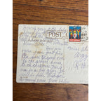 Vintage 1926 Christmas Postcard w/ Christmas Seal Tied American Red Cross
